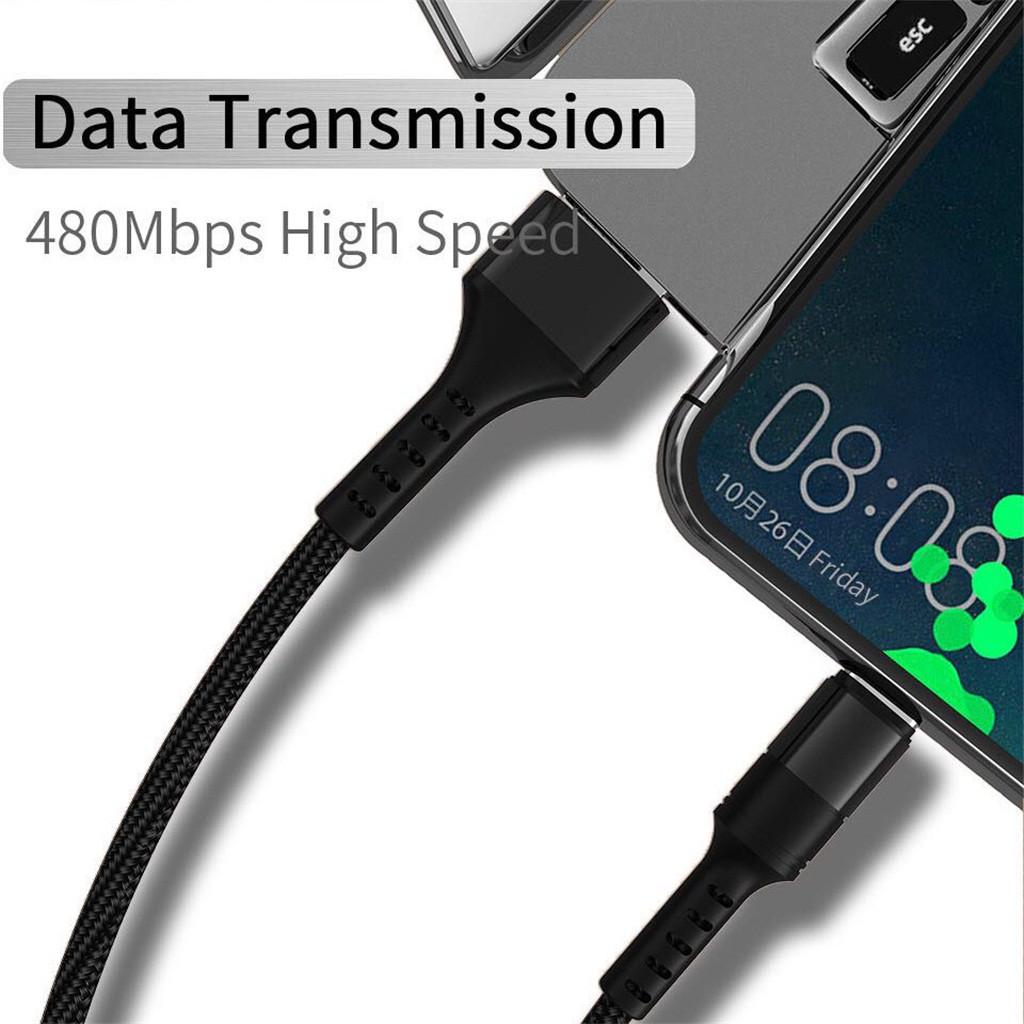 5A High Fast Charge USB 3.0  type C Charging Nylon Cable for  For 