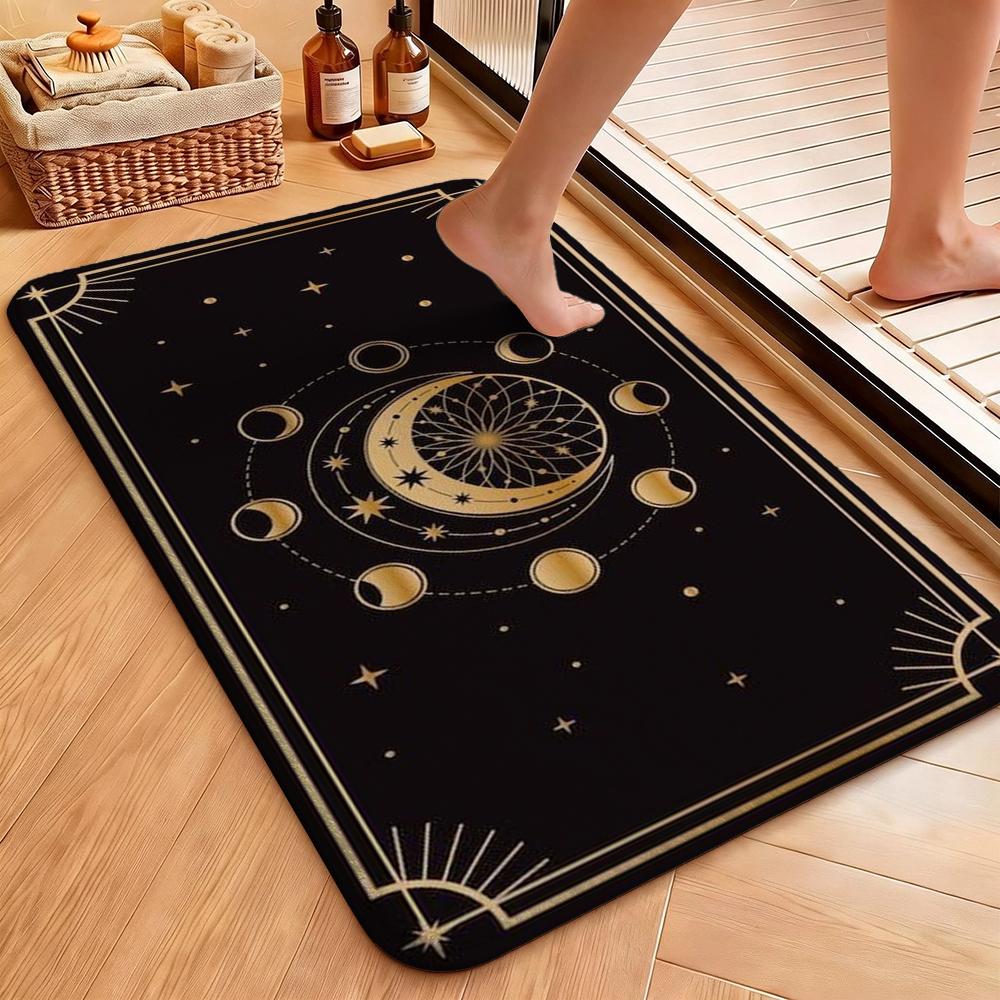 Dark Satanic Black Metal Art Patterned Rug Allseason Carpet For Entryway Home Party Decor Gift For Friends