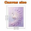 Purple Peacock Pearl Art Painting Home Wall Decor Pearl Gemstone Painting Picture Crafts Adult/Beginner Gift Creative Home Decor Unframed