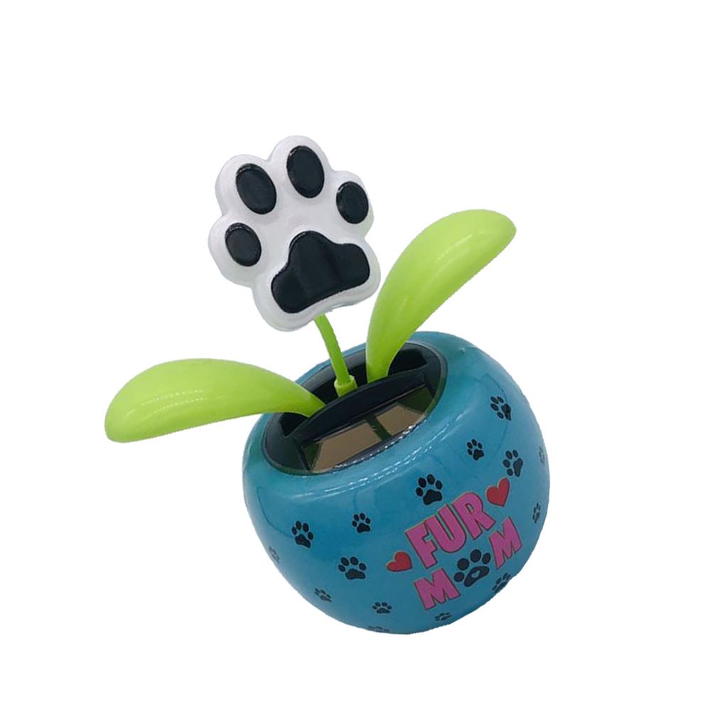 

Цветочный горшок на солнечной батарее, танцующая голова, гаджеты, украшения для стайлинга интерьера автомобиля, подсолнух, детский декор для транспортного средства, подарки bear paw