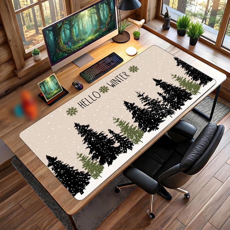 Christmas Printed Mouse Pad Non Slip Desk Mat For Office Gaming Home Use Holiday Gift