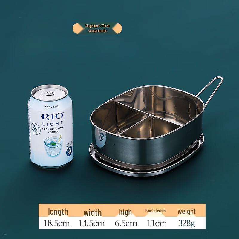 304 Stainless Steel Oval Lunch Box