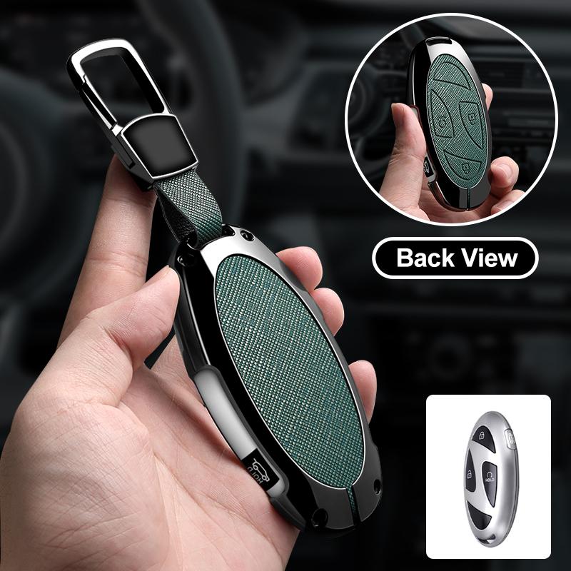 Car Key Case Cover Protect Shell Keyring Pendant For Hyundai Santa Fe   Sonata Grandeur Staria Kona Ioniq Tucson Elantra
