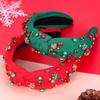 Wide Edge Pearl Headband Needlework Face Wash Headband  Holiday Party Decoration