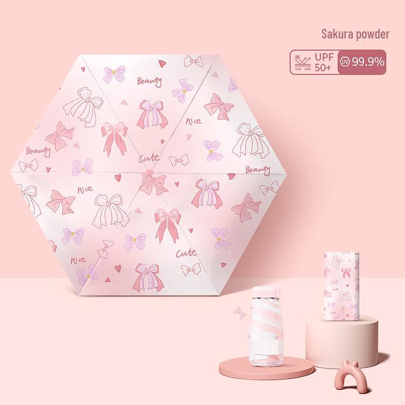 Mini Pocket Six-Fold UV Protection Umbrella