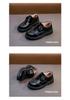 Boys' Black Leather Loafers - Soft Sole for Spring/Autumn, British Style, Perfect for Primary School Performances