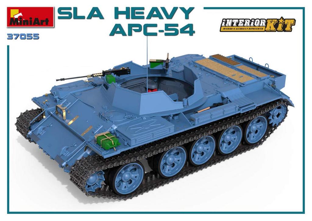 Miniart Scale South Lebanon Army SLA Heavy Tank Full Interior Plastic Model Kit MA37055 1/35 APC-54