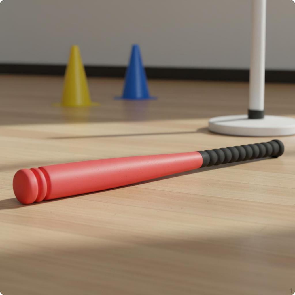 Hitting Tool and Ball Set Activity Foam Baseball Realistic Feel Soft Practice Baseballs