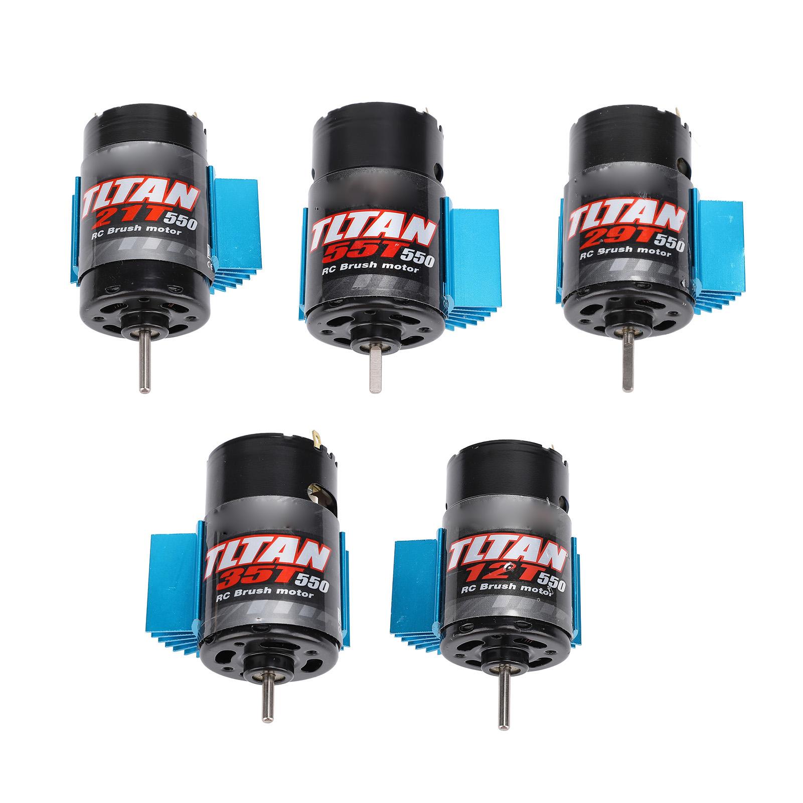 

550 RC Car Motor Універсальний щітковий двигун із синім радіатором для Axial SCX10 для Hpi для Redcat JL 9 35T 7.4-11.1V