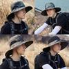 Camouflage Fishermans Hat Summer Outdoor Sun Protection With Wide Brim For Men
