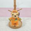Cute Polices Bear Keychain Charm Unique Polices Bear Key Chain Soft Plush Keyrings Bag Decoration for Everyday Use
