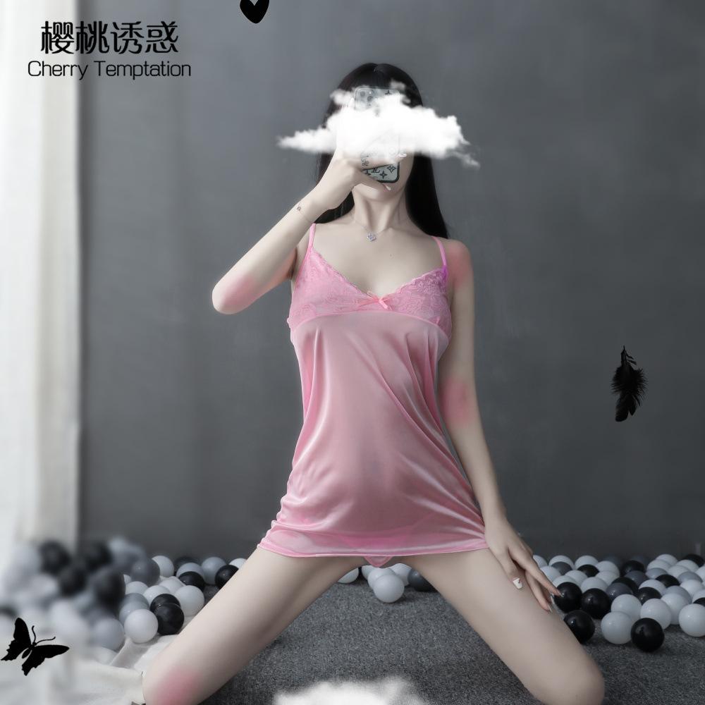 Sex Underwear Sexy Lace Pajamas Women's Pajamas Suspender Breast Temptation Plus Size Casual