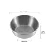 304Stainless Steel Household Korean Cuisine Bowl With Handle Rice Wine Bowls Sauce Seasoning Dish Food Serving Kitchen Tableware