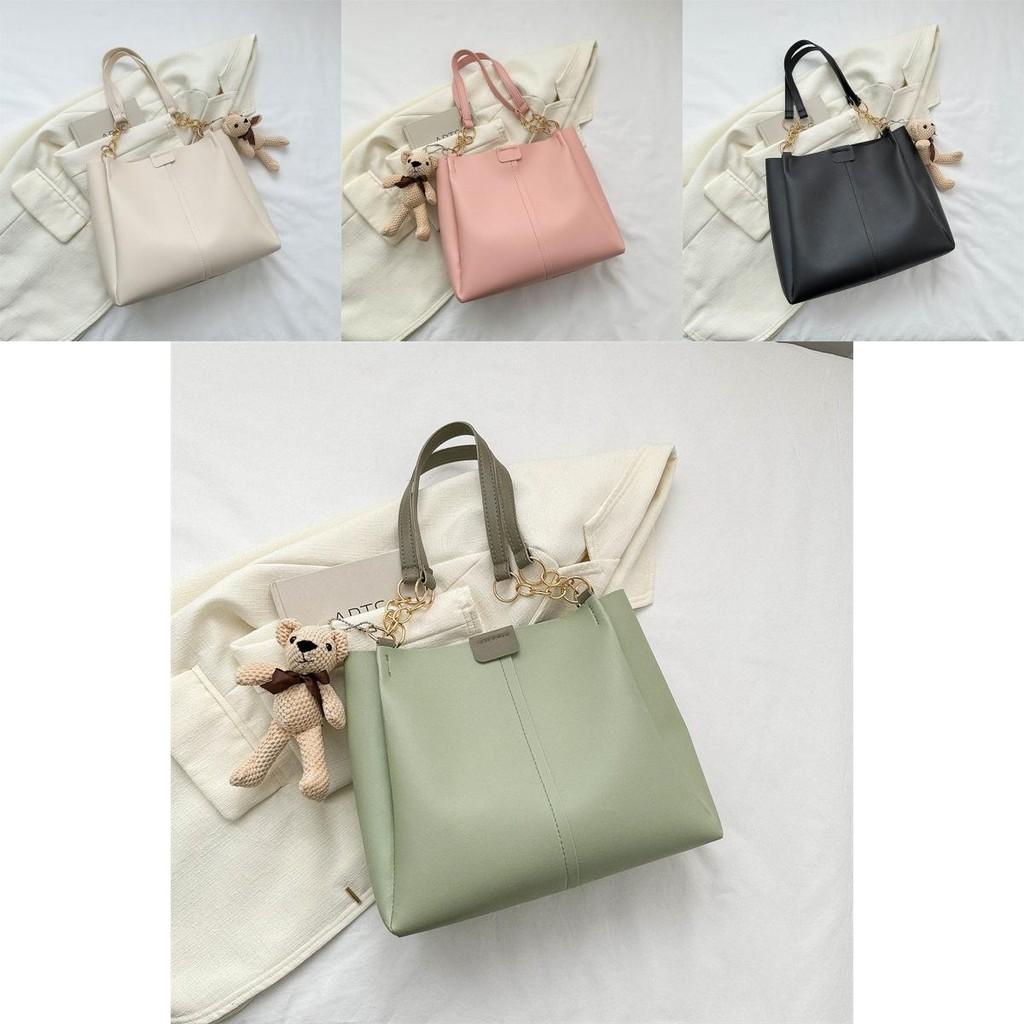 Stylish Large Capacity Tote Bag For Women In Fashionable Black White Pink Colors Ideal For College And Daily Use