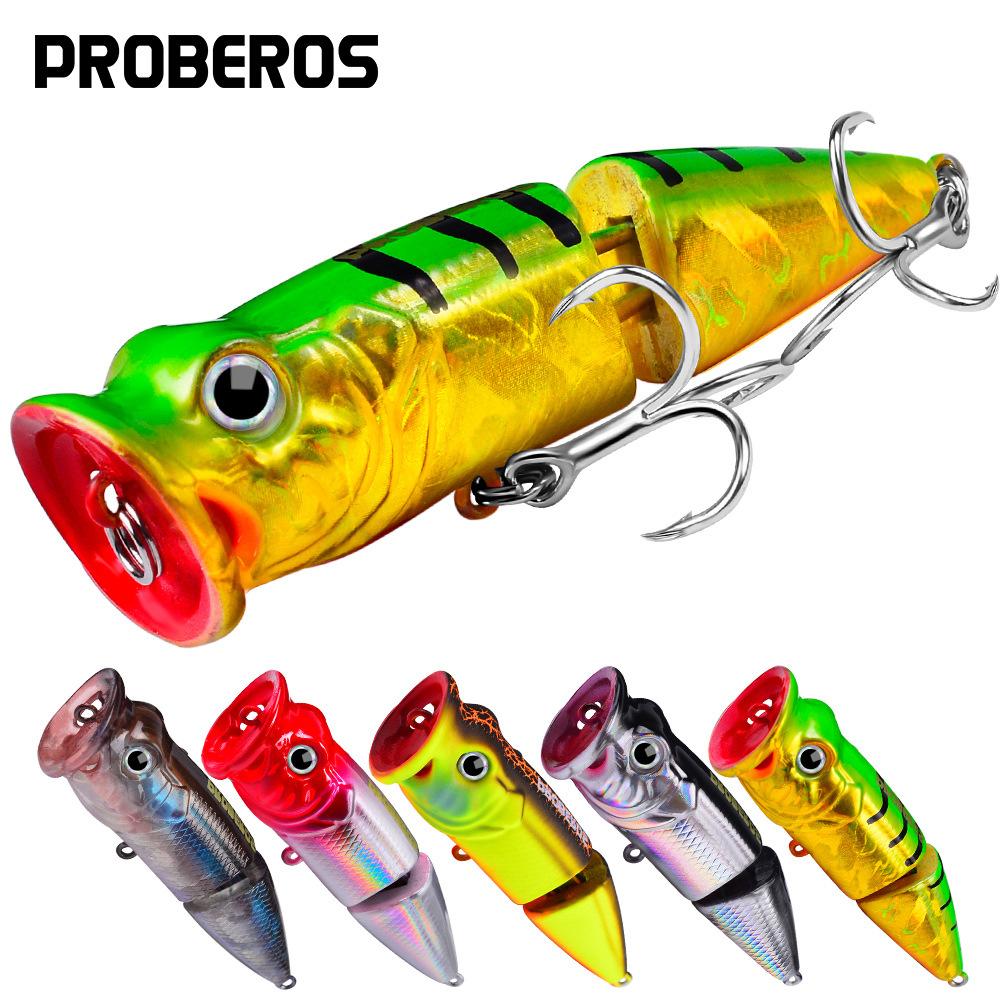 Floating Water Wave Climbing Road Subbait 7.3cm 11.5g Simulated Fish Bait Big Mouth Water System Poppa Bait Hard Bait