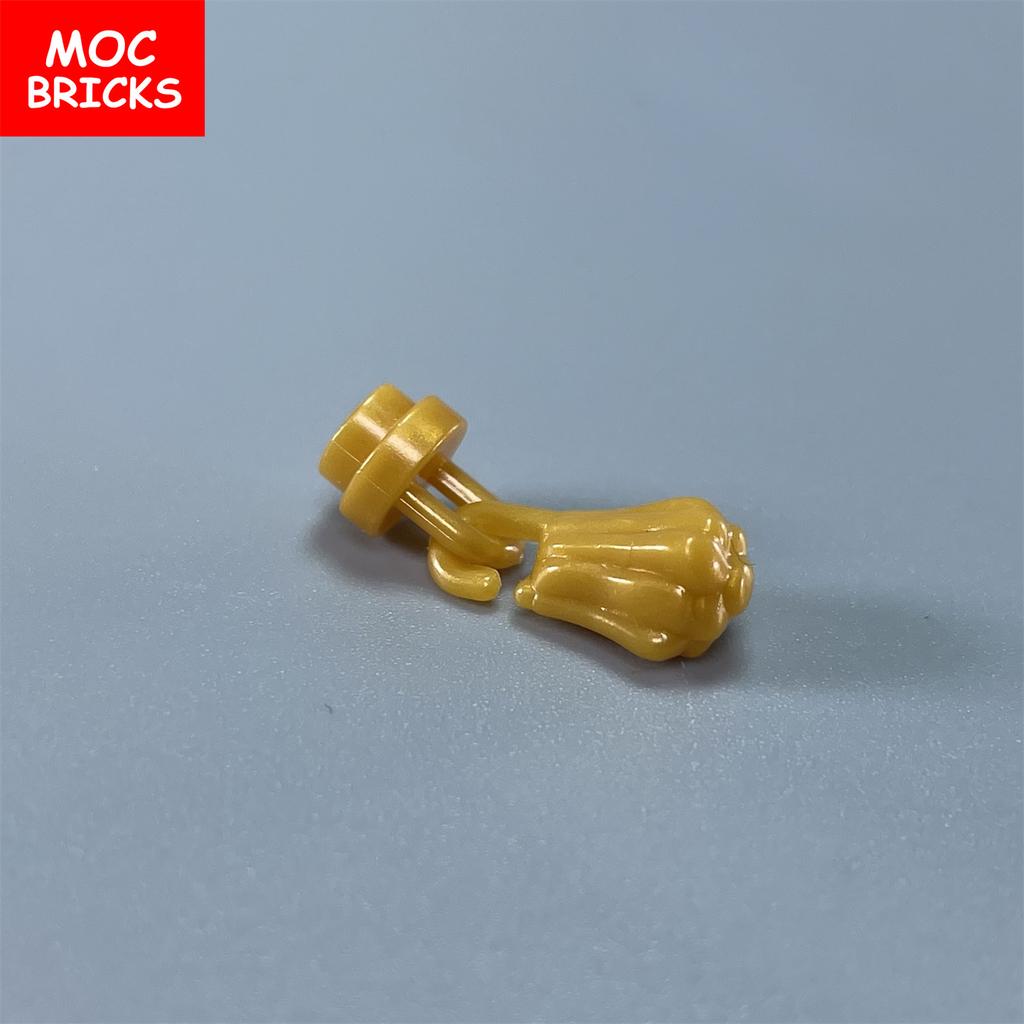 MOC Bricks Pearl Golden Chain Pendant Tassels 25375 4cm Figure Wear Accessory Assembled Building Blocks Toys kids gift