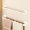 Strong Adsorption Aluminum Towel Bar Removable Toilet Towel Rod Suction Cup Towel Rack  Corner