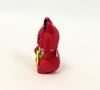 Yoshitoku Maneki-neko Mascot, 9cm high x 3cm wide x 3cm deep, red, polyester, 180671