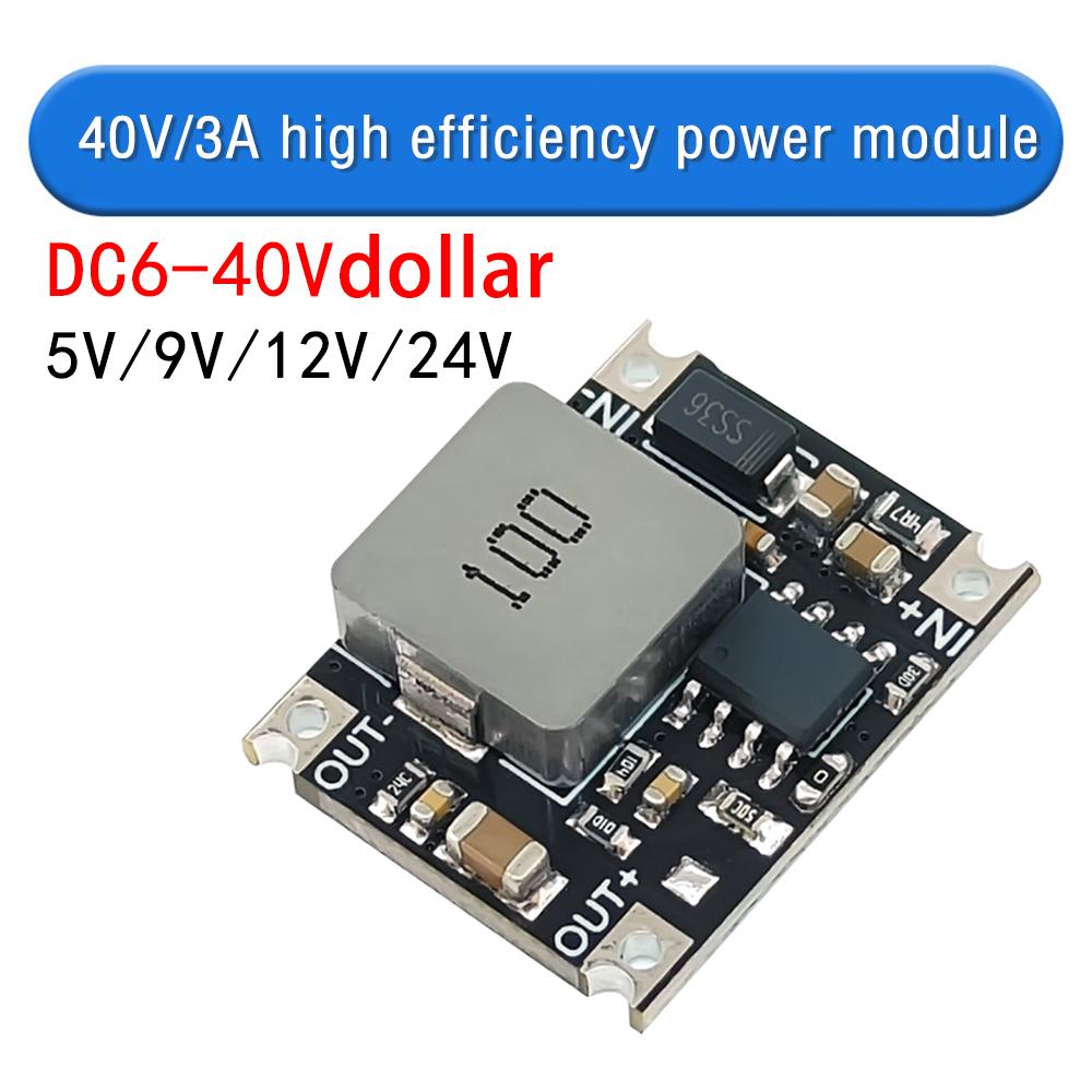 3A DC-DC Buck Step Down Converter Board Module 6V-32V/40V to 5V 9V 12V 24V DC DC Voltage Regulator PCB Board Power Buck Module