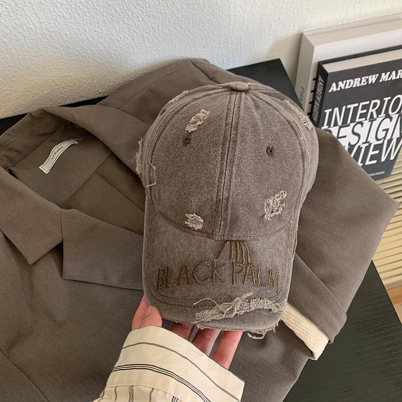 Japanese All Match Wide Brim Hat with Enlarged and Deepened Face Small Peaked Hat Big Head Circumference Hat