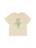 Plus Size Funny Plant Print T-Shirt: Women's Spring/Summer Loose Fit Pure Cotton Round Neck, Short Sleeve, 300 Jin