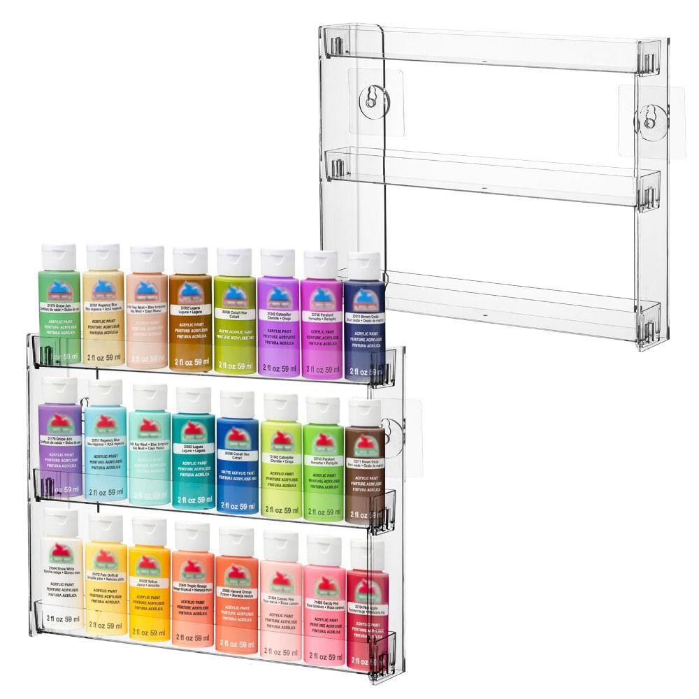 Transparenter Nagellack-Organizer 3-stöckiges Nagellack-Aufbewahrungsregal Badezimmer