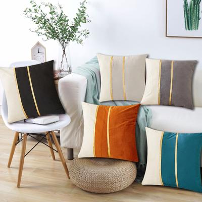 Samt Kissenbezug 18x18 Zoll Luxus Kissenhülle mit Verdecktem Reißverschluss Dekorative Sofa Wurfkissenhülle für Wohnzimmer Bett
