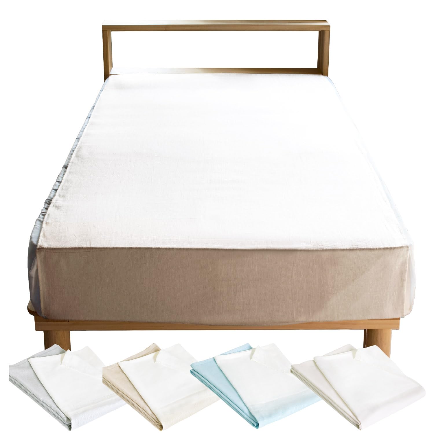 

Простыня-наматрасник прозрачная плоская Сделано в Японии Впитывающая пот простыня, Лето, 90x250см, (Белый с оттенком), Подушка, белый