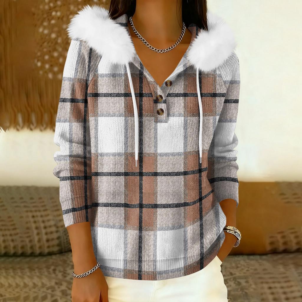 Damkappa Långärmad Med huva Varm vinterkappa Jacka