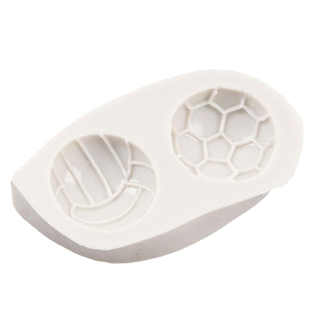 Fotbalové silikonové formy Volejbalová fondánová forma Nástroje na zdobení dortů Toppery na cupcaky Čokoládové bonbóny Řemeslo Gumová pasta Polymerová hlína