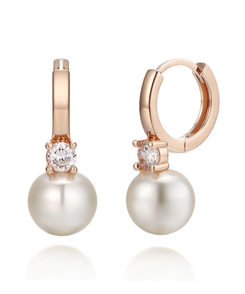 Geigerjewelry 18K Gf Grace Pearl Earrings Gi8Kpee046
