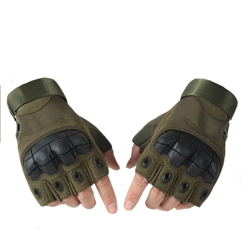 Men's Tactical Non-slip Hard Shell Gloves - Wear-resistant, Ideal for Military, Outdoor, Combat, and Cycling.