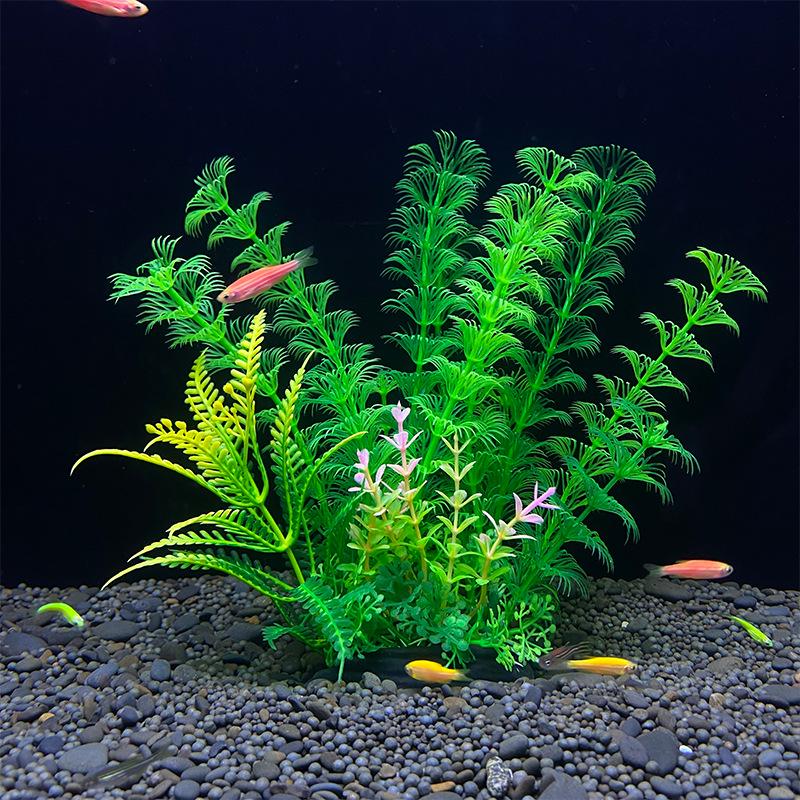 Fish Tank Decorations: Artificial Aquarium Plants and Plastic Water Grass