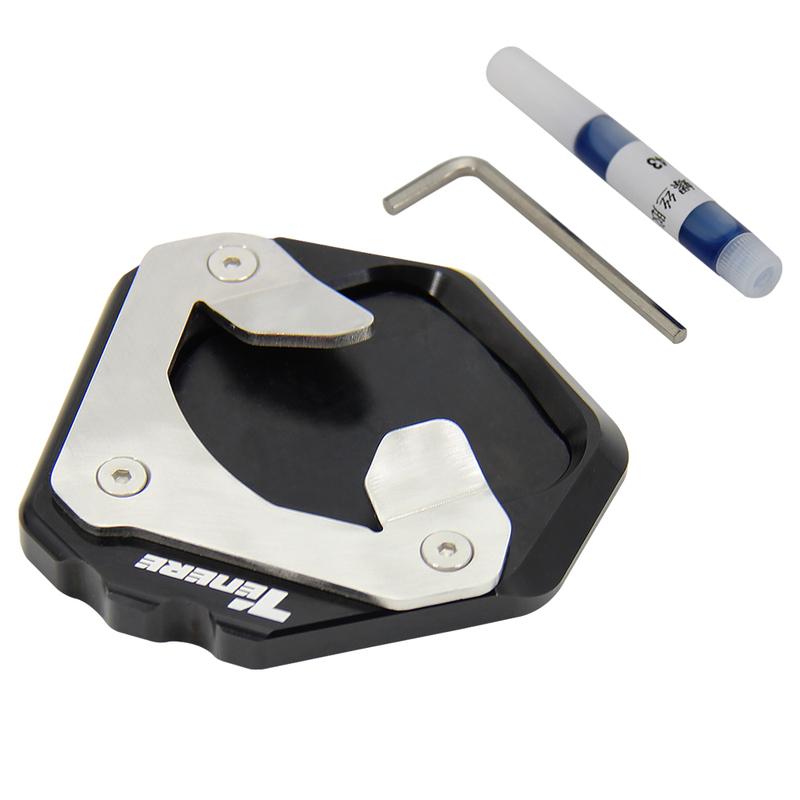 Motorcycle Kickstand Foot Side Stand Extension Pad Support Plate Side Stand Enlarge For Yamaha Tenere 700 Tenere700 2019 2020