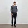 EMZ Herren Business Woll-Polopullover