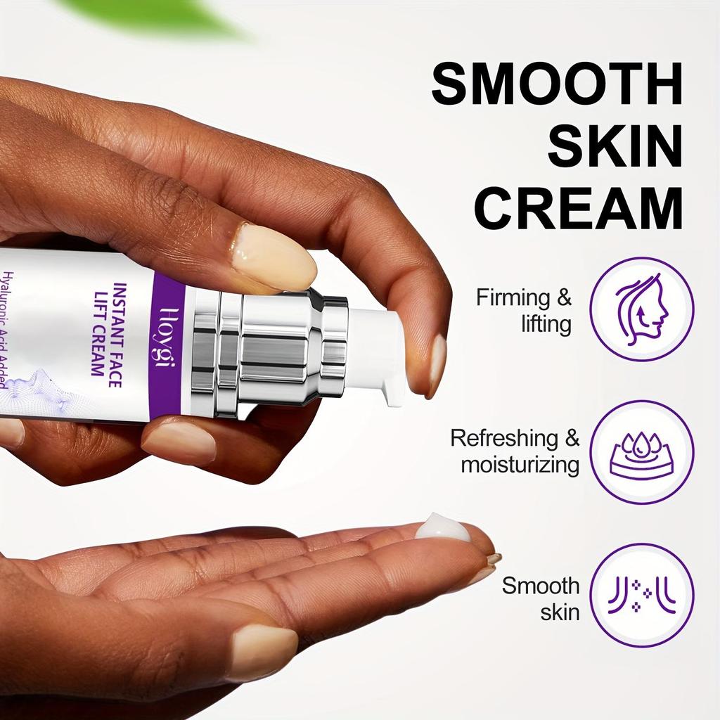 Instant Face Lift & Tightening Cream, Lifts & Firms Light Beige with Retinol, Collagen & Hyaluronic Acid, Moisturizes, Hydrates & Plumps Firming Cream