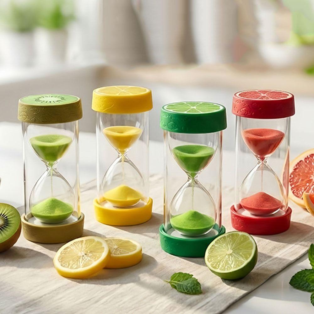 Colorful Fruit Sand Clock Portable Sand Hourglass Timer Novelty 3 Minutes Hourglass Child