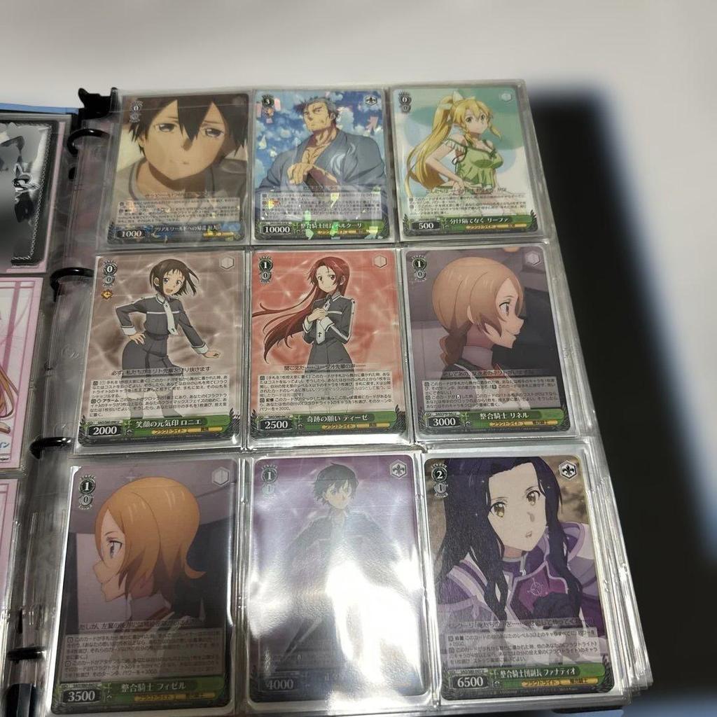 Used Sword Art Online Bushiroad Gold and Silver Campaign Binder