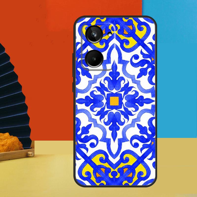 

Moroccan Tile For Realme C75 C71 C55 C53 C67 C61 C33 C63 C51 10 11 12 13 14 Pro Plus C65 GT7 15 Pro Case Realme 14 Pro Plus