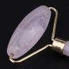 Natural Jade Facial Roller Wheel Massager Relax Beauty Massage Tool Pink