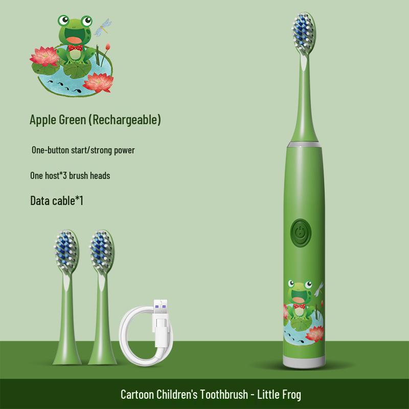 Kids' Rechargeable Sonic Electric Toothbrush & Water Flosser with Soft Bristles