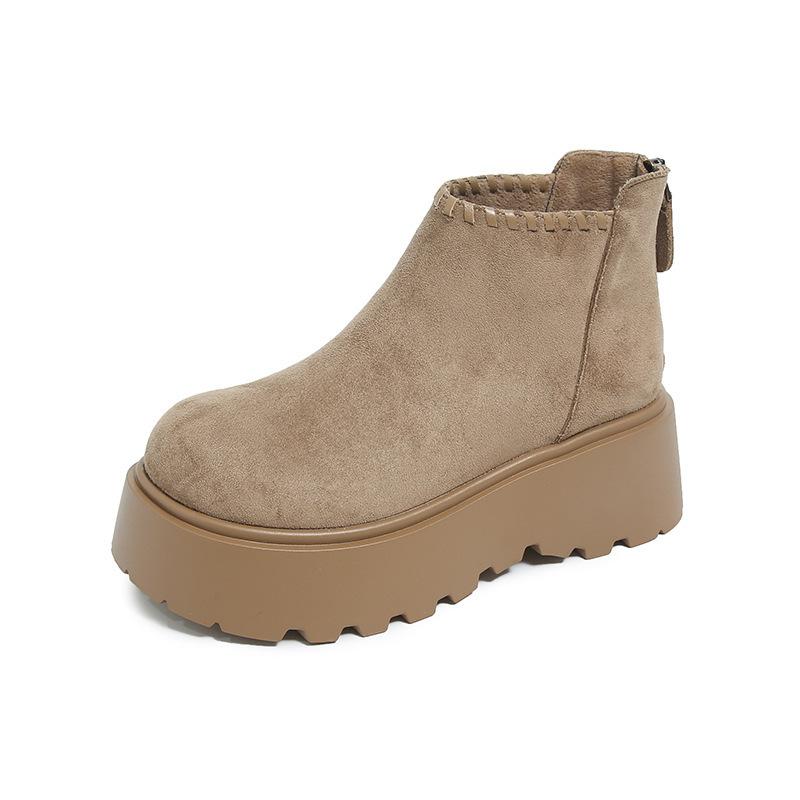 Thick-soled Martin Boots Women's Autumn New Heightening Short Boots Niche Design Versatile Boots