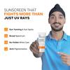 DERMATOUCH Multivitamin SPF 50 PA++++ Sunscreen Gel | Broad Spectrum UVA-UVB Protection | Zero White Cast | Helps Reduce Sun Damage & Skin Barrier P