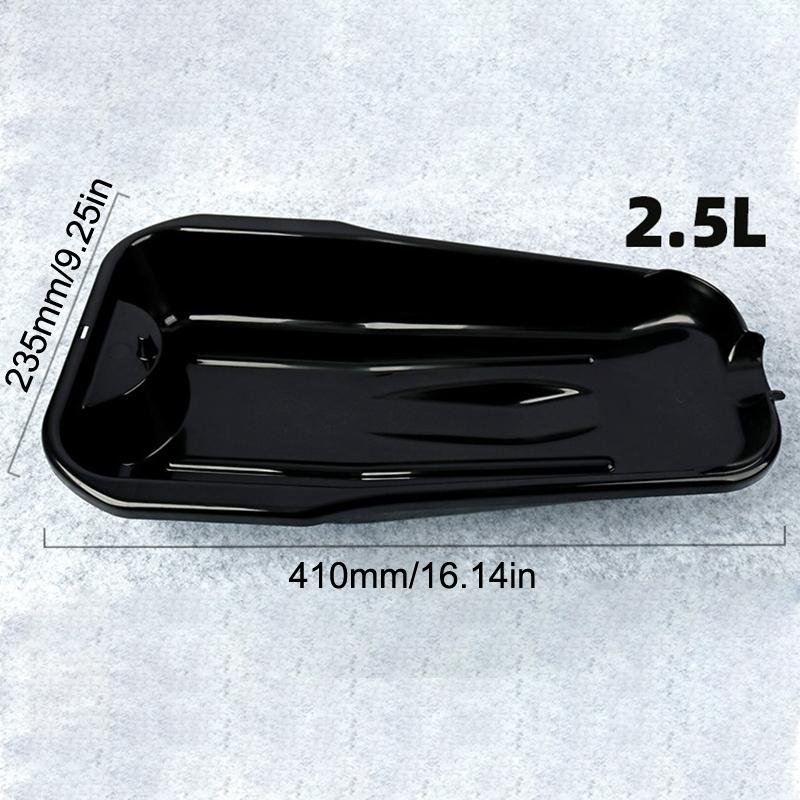 2.5L Oil Drain Pan for Cars Motorcycles Durable PP No Warping for Oil Change and Fluid Collection