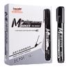 True Color Black Oil-Based Waterproof Marker Pen - Broad Tip, Fade-Resistant, Ideal for Construction and Logistics Marking