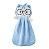Cartoon Cat Hand Towel Thickened Kitchen Bathroom Coral Velvet Cloths Towels Home Quick Drying Children Cleaning Dishcloth