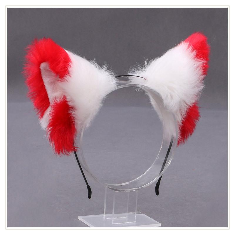 Sexy Temptation Lolita Animal Cat Fox Ear Headband Cosplay Faux Fur Headband Girl Halloween Anime Headband Hair Accessories