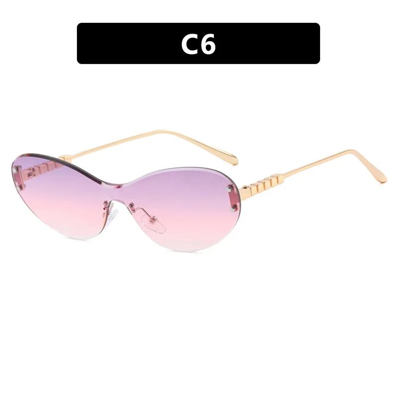 New Stylish Sunglasses for Women Men Ins Style Small Frame UV400 Sun Glasses Goggles Unisex Fashionable Shades Eyewear