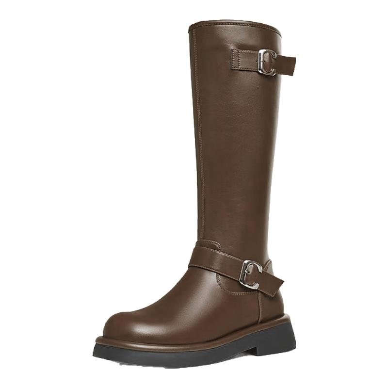 Temeimei Women s Fashion PU Knight Boots 38