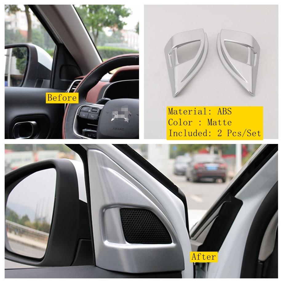 Matte Säule A Lautsprecher / Schalthebel / Türgriff Schale Dekor Abdeckung Zierleiste ABS Zubehör Für Citroen C5 Aircross 2018 - 2024